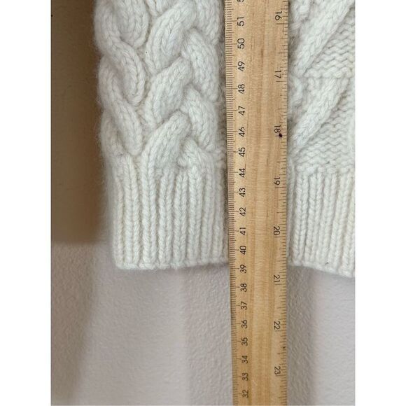 Lauren by Ralph Lauren Rabbit Hair & Wool Blend Cable Knit Turtleneck Sweater S - Picture 9 of 11